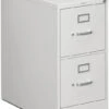 HON 310 Series Vertical Filing Cabinet - 2 Drawer In Grey For Letter Files