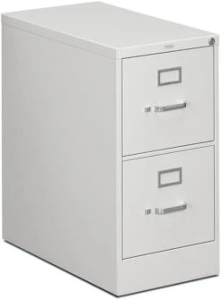 HON 310 Series Vertical Filing Cabinet - 2 Drawer In Grey For Letter Files