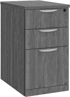 Classic Locking Mobile Pedestals - 3 Drawer In Newport Grey