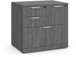 Locking Multi-Storage Office Cabinet - Newport Grey