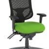 CoolMesh Pro Executive High Back Chair - Green Fabric With Titanium Base