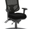 CoolMesh Pro Executive High Back Chair - Black Fabric With Titanium Base