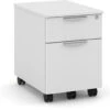 Locking Mobile Box/File Pedestal - White