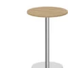 Classic Round Bistro Table 36" With Round Brushed Metal Base - Aspen