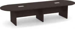 Classic Racetrack Conference Table 12 Ft - Espresso