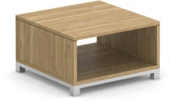 Compose End Table With Metal Base - Aspen