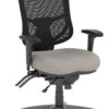 CoolMesh Pro Executive High Back Chair - Grey Antimicrobial Vinyl With Titanium Base