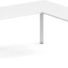 Enhance Electric Height-Adjustable L-Shape Desk 72" X 72" - White With White Base