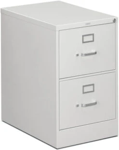 HON 310 Series Vertical Filing Cabinet - 2 Drawer In Grey For Legal Files