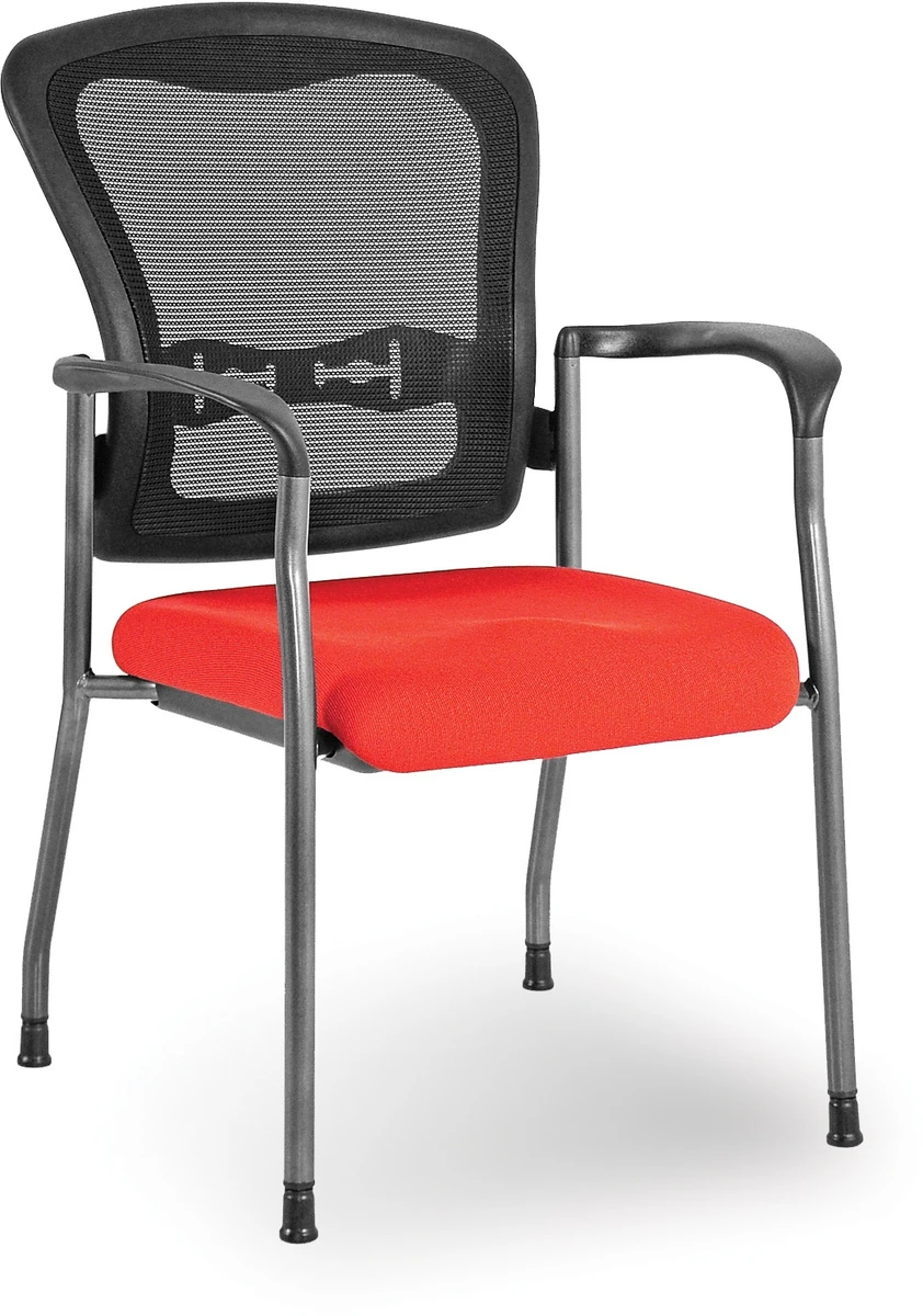Spice! Stackable Mesh Guest Chair - Red