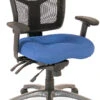 CoolMesh Executive Mid Back Chair - Blue With Titanium Base