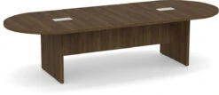 Classic Racetrack Conference Table 10 Ft - Modern Walnut