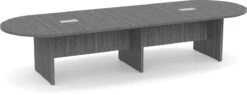Classic Racetrack Conference Table 12 Ft - Newport Grey