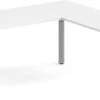 Enhance Electric Height-Adjustable L-Shape Desk 72" X 72" - White With Silver Base