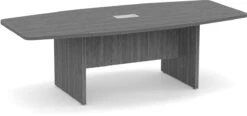 Classic Boat-Shape Conference Table 8 Ft - Newport Grey