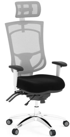 CoolMesh Pro Plus Executive High Back Chair - Black Fabric With Headrest