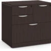 Locking Multi-Storage Office Cabinet - Espresso