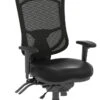 CoolMesh Pro Executive High Back Chair - Black Antimicrobial Vinyl With Headrest