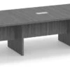 Classic Racetrack Conference Table 16 Ft - Newport Grey