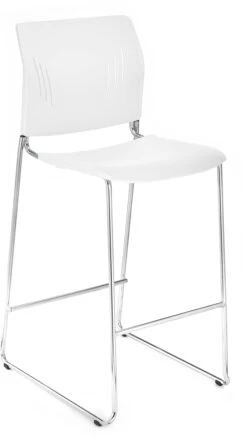 Tela Bistro Stool - White