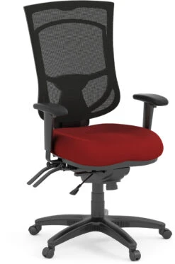 CoolMesh Pro Executive High Back Chair - Red Fabric