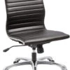 Nova Mid Back Chair Without Arms - Black