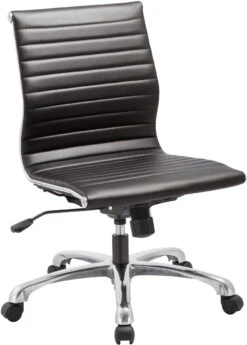 Nova Mid Back Chair Without Arms - Black