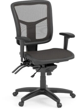 CoolMesh Executive Mid Back Chair - Black Mesh