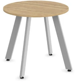 Classic Round Meeting Table 30" With V-Leg Base - Aspen