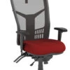 CoolMesh Executive High Back Chair - Red Fabric With Headrest