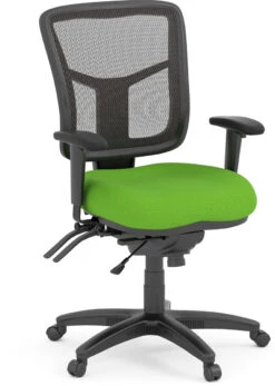 CoolMesh Executive Mid Back Chair - Green Fabric