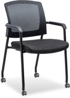 Aero Stackable Guest Chair With Castors