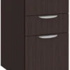 Classic Locking Mobile Pedestals - 3 Drawer In Espresso