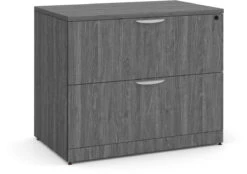 Lateral Filing Cabinet - 2 Drawer In Newport Grey