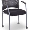 Agenda II Stackable Guest Chair With Arms And Castors