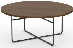 Coopertown Round Coffee Table 36" - Modern Walnut