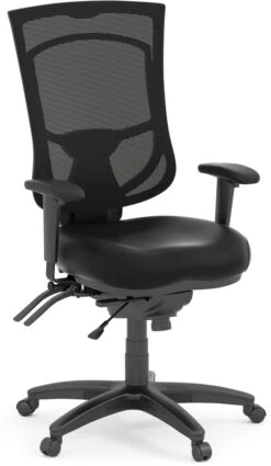 CoolMesh Pro Executive High Back Chair - Black Antimicrobial Vinyl