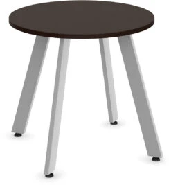 Classic Round Meeting Table 30" With V-Leg Base - Espresso