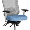CoolMesh Pro Plus Executive High Back Chair - Blue Fabric With Headrest