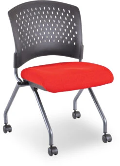 Agenda II Nesting Chair Without Arms - Red