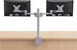 Dual Monitor Arm 28" Dual Reach - Clamp