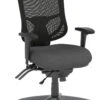 CoolMesh Pro Executive High Back Chair - Grey Fabric With Titanium Base