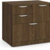 Locking Multi-Storage Office Cabinet - Modern Walnut