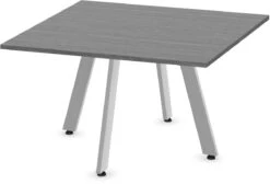 Classic Square Meeting Table 42" With V-Legs Base - Newport Grey