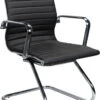 Nova Guest Chair - Black Bonded Leather