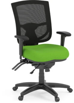 CoolMesh Pro Executive Mid Back Chair - Green Fabric