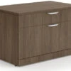 Elements 2-Drawer Personal Storage Cabinet - Modern Walnut Base And Top