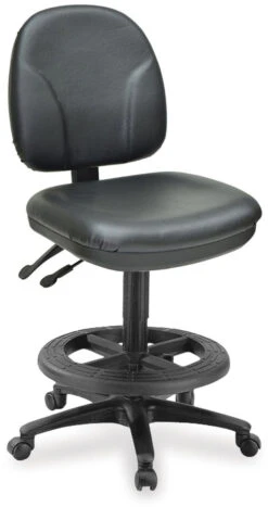 Comformatic Drafting Chair In Antimicrobial Vinyl