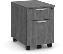 Locking Mobile Box/File Pedestal - Newport Grey