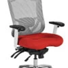CoolMesh Pro Plus Executive High Back Chair - Red Fabric With Headrest